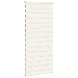 vidaXL Zebra rolgordijn 110x200 cm stofbreedte 105,9 cm marmerbeige