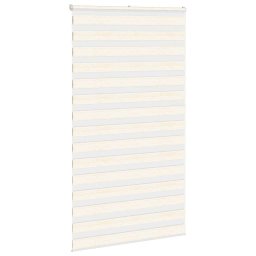 vidaXL Zebra rolgordijn 135x200 cm stofbreedte 130,9 cm marmerbeige
