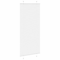 vidaXL Plissé rolgordijn 85x200 cm stofbreedte 84,4 cm polyester wit