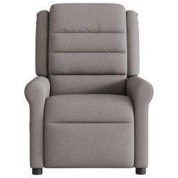 vidaXL Massagestoel verstelbaar stof taupe