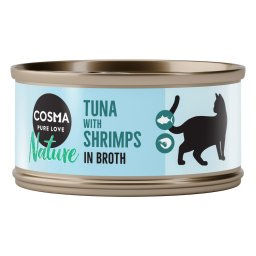 24x70g Tonijn & Garnalen Cosma Nature Kattenvoer