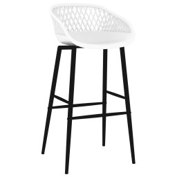 vidaXL Barstoelen 4 st wit
