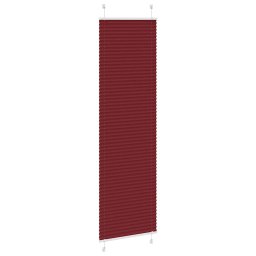vidaXL Plissé rolgordijn 60x200 cm stofbreedte 59,4 cm bordeauxrood