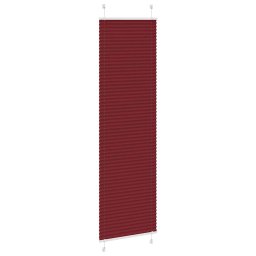 vidaXL Plissé rolgordijn 65x200 cm stofbreedte 64,4 cm bordeauxrood