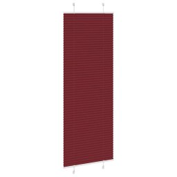vidaXL Plissé rolgordijn 75x200 cm stofbreedte 74,4 cm bordeauxrood