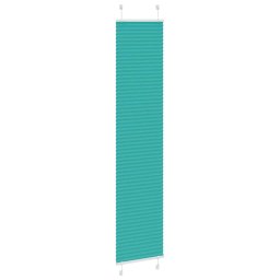 vidaXL Plissé rolgordijn 50x200 cm stofbreedte 49,4 cm petrol groen