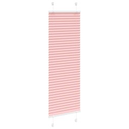 vidaXL Plissé rolgordijn 40x100 cm stofbreedte 39,4 cm polyester roze