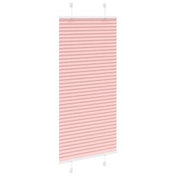 vidaXL Plissé rolgordijn 55x150 cm stofbreedte 54,4 cm polyester roze