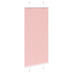 vidaXL Plissé rolgordijn 60x150 cm stofbreedte 59,4 cm polyester roze