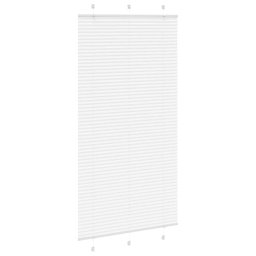 vidaXL Plissé rolgordijn 110x200 cm stofbreedte 109,4cm polyester wit