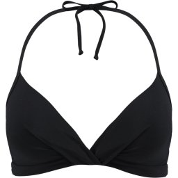 Barts - Maat 42 - Solid Halter Zwart Dames Bikinitopje