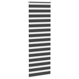 vidaXL Zebra rolgordijn 85x200 cm stofbreedte 80,9 cm zwart