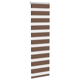 vidaXL Zebra rolgordijn 45x150 cm stofbreedte 40,9 cm polyester bruin