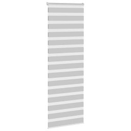 vidaXL Zebra rolgordijn 70x200 cm stofbreedte 65,9 cm lichtgrijs