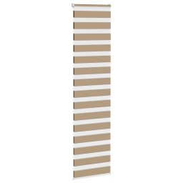 vidaXL Zebra Blind 60x200 cm stofbreedte 55,9 cm polyester zandbruin