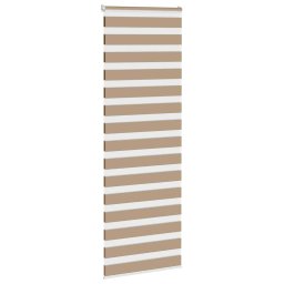 vidaXL Zebra Blind 75x200 cm stofbreedte 70,9 cm polyester zandbruin