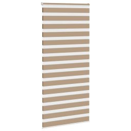 vidaXL Zebra Blind 95x200 cm stofbreedte 90,9 cm polyester zandbruin