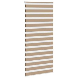 vidaXL Zebra Blind 100x200 cm stofbreedte 95,9 cm polyester zandbruin