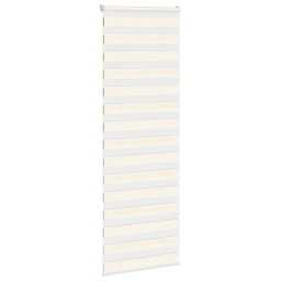 vidaXL Zebra rolgordijn 75x200 cm stofbreedte 70,9 cm marmerbeige