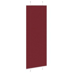 vidaXL Plissé rolgordijn 80x200 cm stofbreedte 79,4 cm bordeauxrood