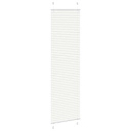 vidaXL Plissé rolgordijn 55x200 cm stofbreedte 54,4 cm polyester wit