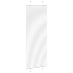 vidaXL Plissé rolgordijn 75x200 cm stofbreedte 74,4 cm polyester wit