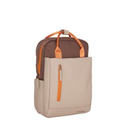 Ferron Miami Rugzak 9L Waterafstotende Laptop Rugtas 13 inch Schooltas en Werktas van PU Nylon Coffee