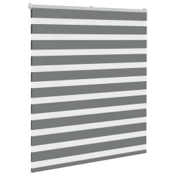 vidaXL Zebra rolgordijn 130x150 cm stofbreedte 125,9 cm donkergrijs