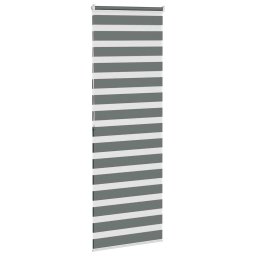 vidaXL Zebra rolgordijn 80x200 cm stofbreedte 75,9 cm donkergrijs