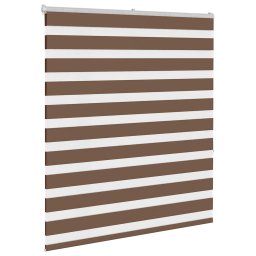 vidaXL Zebra rolgordijn 130x150 cm stofbreedte 125,9cm polyester bruin