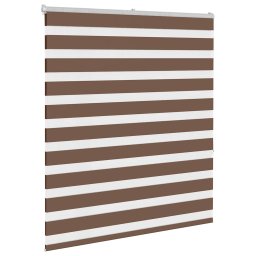 vidaXL Zebra rolgordijn 135x150 cm stofbreedte 130,9cm polyester bruin