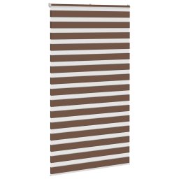 vidaXL Zebra rolgordijn 120x200 cm stofbreedte 115,9cm polyester bruin