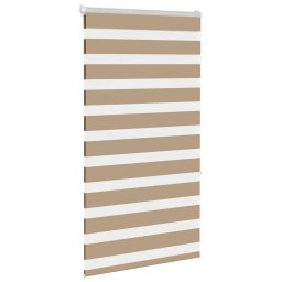 vidaXL Zebra Blind 75x150 cm stofbreedte 70,9 cm polyester zandbruin