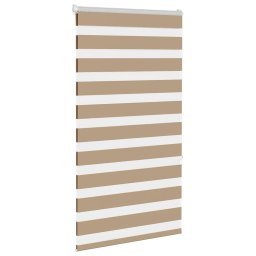 vidaXL Zebra Blind 80x150 cm stofbreedte 75,9 cm polyester zandbruin