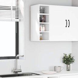 vidaXL Bovenkast Riga 20x29,5x60 cm bewerkt hout wit