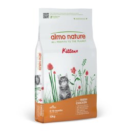 Almo Nature Functional Kitten Kip & Rijst Kattenvoer - Dubbelpak: 2 x 12 kg