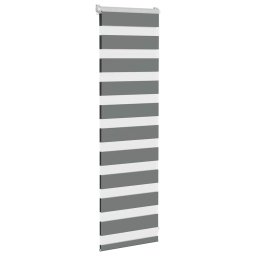 vidaXL Zebra rolgordijn 45x100 cm stofbreedte 40,9 cm donkergrijs