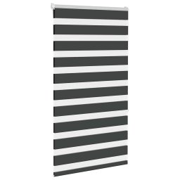 vidaXL Zebra rolgordijn 75x150 cm stofbreedte 70,9 cm zwart