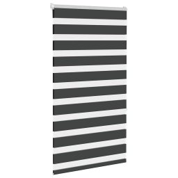 vidaXL Zebra rolgordijn 80x150 cm stofbreedte 75,9 cm zwart