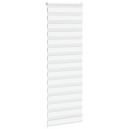 vidaXL Zebra rolgordijn 75x200 cm stofbreedte 70,9 cm polyester wit