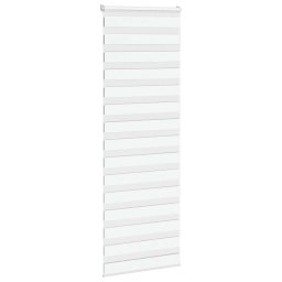 vidaXL Zebra rolgordijn 85x200 cm stofbreedte 80,9 cm polyester wit