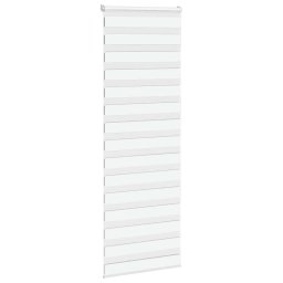 vidaXL Zebra rolgordijn 90x200 cm stofbreedte 85,9 cm polyester wit
