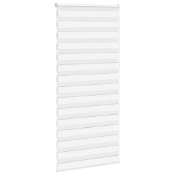 vidaXL Zebra rolgordijn 105x200 cm stofbreedte 100,9cm polyester wit