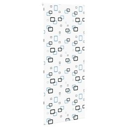 vidaXL Doucherolgordijn 90x240 cm stofbreedte 86 cm