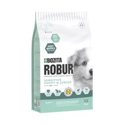 Dubbelpak: 2x3kg Bozita Robur Sensitive Graanvrij Puppy Lam droog hondenvoer