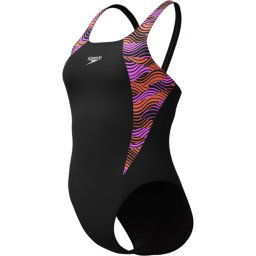 Speedo - maat 46 - HyperBoom Splice Muscleback Dames Sportbadpak - Paars