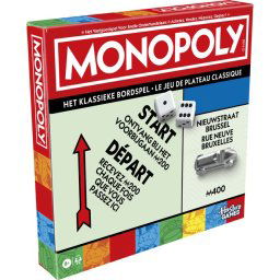 Monopoly Classic Bordspel Vernieuwde editie - inclusief bewaarbakje en grotere pionnen - BE editie -