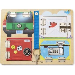 Melissa & Doug Activiteitenbord met sloten en grendels - Educatief houten speelgoed