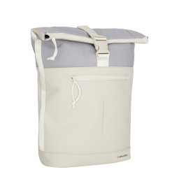 New Rebels Ferron New York Rolltop Rugzak 16L - Rolltop Werktas / Schooltas Laptop Rugtas Beige