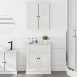 vidaXL Badkamermeubelset 2 st Wit en Antiek Wit 67,5 x 34 x 80 cm